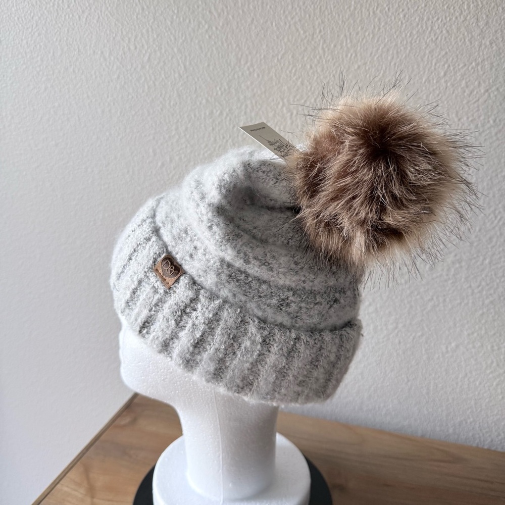 NWT Cedarwood Threads David & Young soft gray beanie